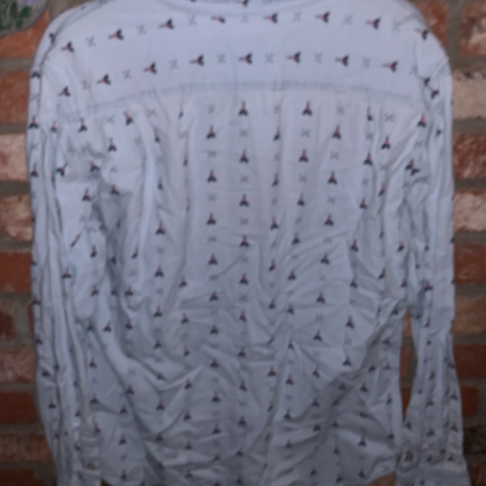 Modern Amusement Teepee Print Button Down Shirt - image 5